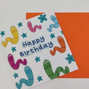 Cute Adorable Marshmallow Happy Birthday Card (Copy)
