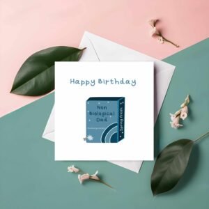 Non Bio Dad Birthday Card