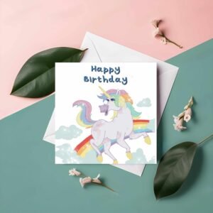 Unicorn Birthday Card